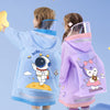 Kids Cartoon Print Hooded Raincoat - Beekee