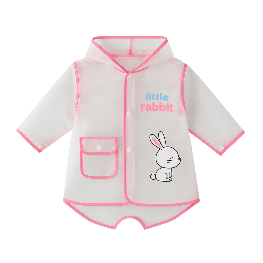 Kids Transparent Cartoon Raincoat Set - Beekee