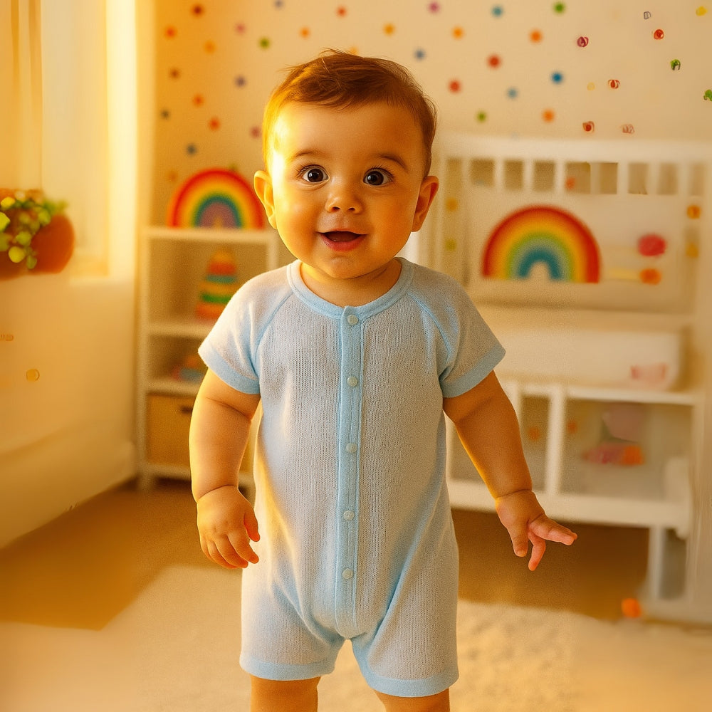 Lightweight Cotton Baby Romper - Beekee