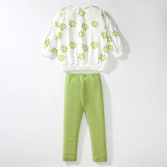 Girls Autumn Floral Tracksuit