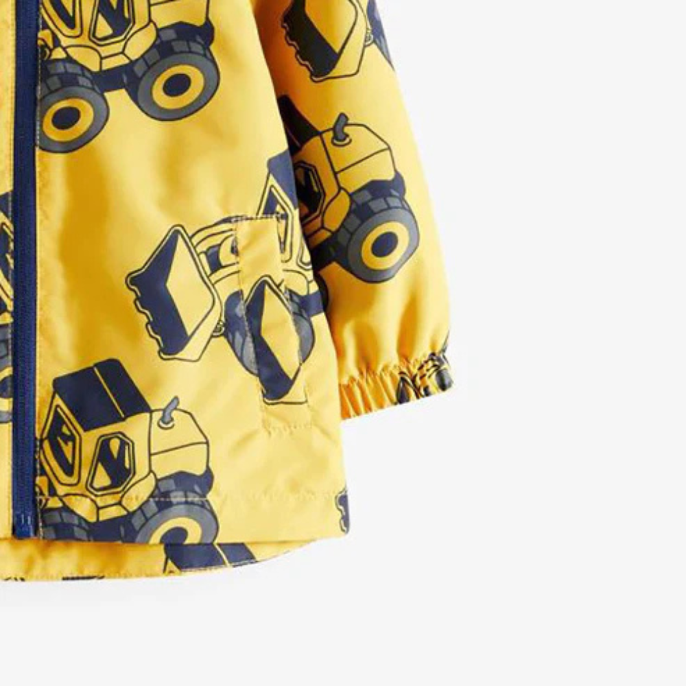 Little Builder Truck Print Puffer Jacket - Beekee