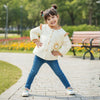 Lovely Floral Bear Patch Cotton Jacket - Beekee