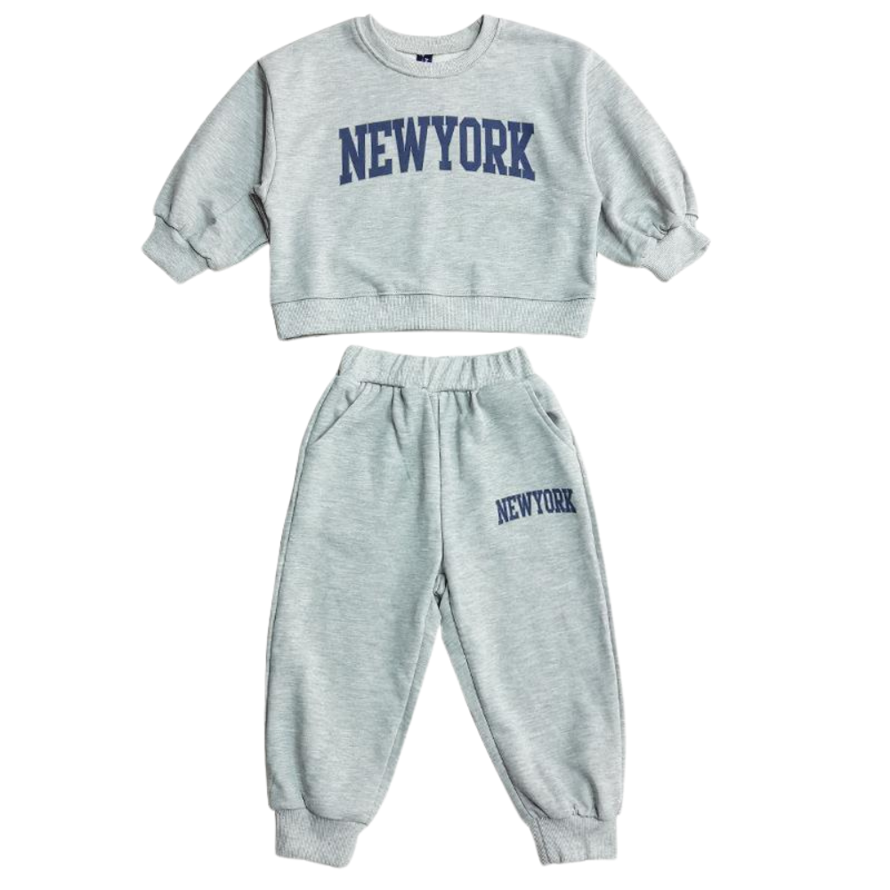 New York Crewneck Sweatshirt and Jogger Set