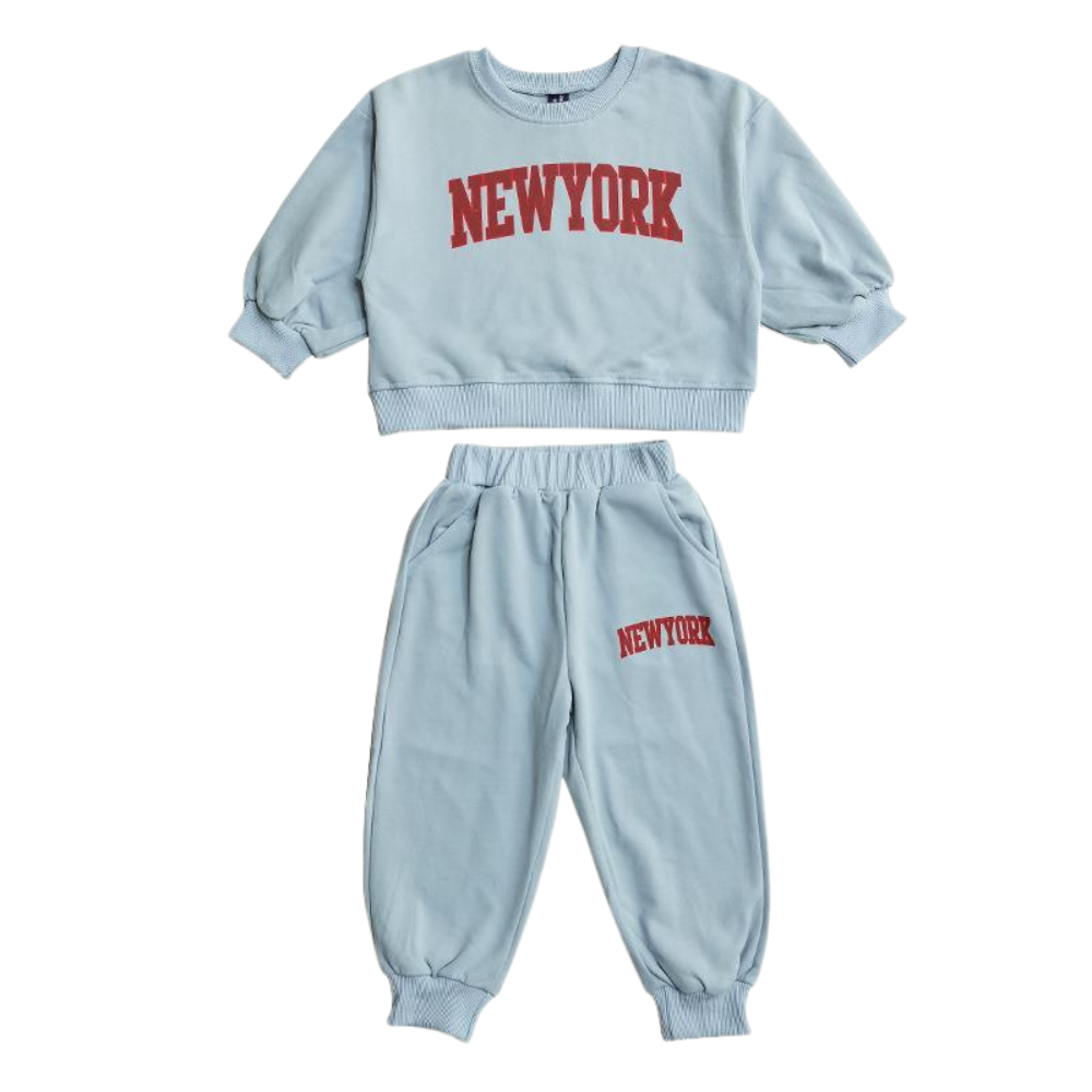 New York Crewneck Sweatshirt and Jogger Set