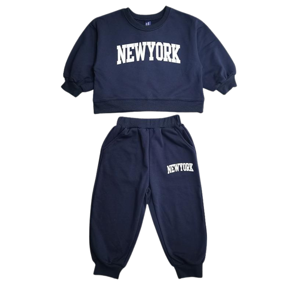 New York Crewneck Sweatshirt and Jogger Set