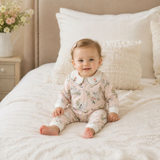 Embroidered Collar Floral Jumpsuit - Beekee