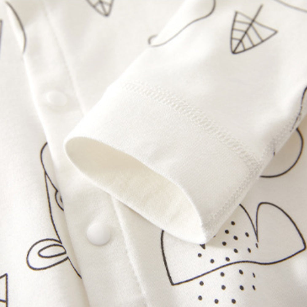 Playful Animal Print Cotton Romper - Beekee