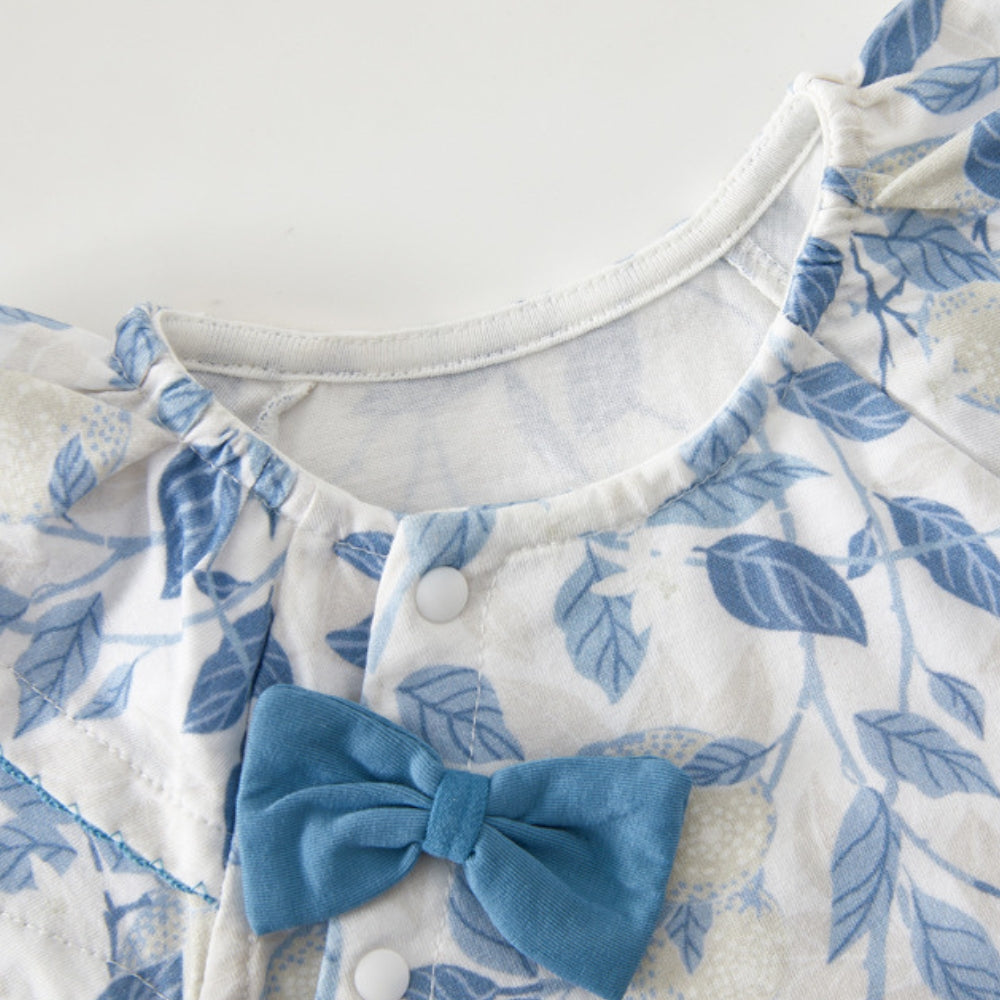 Precious Floral Bow Baby Romper - Beekee