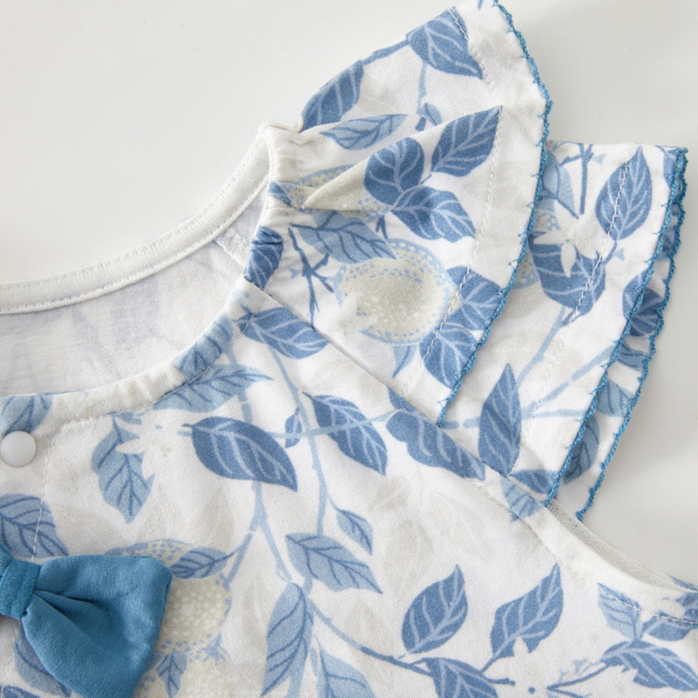 Precious Floral Bow Baby Romper - Beekee