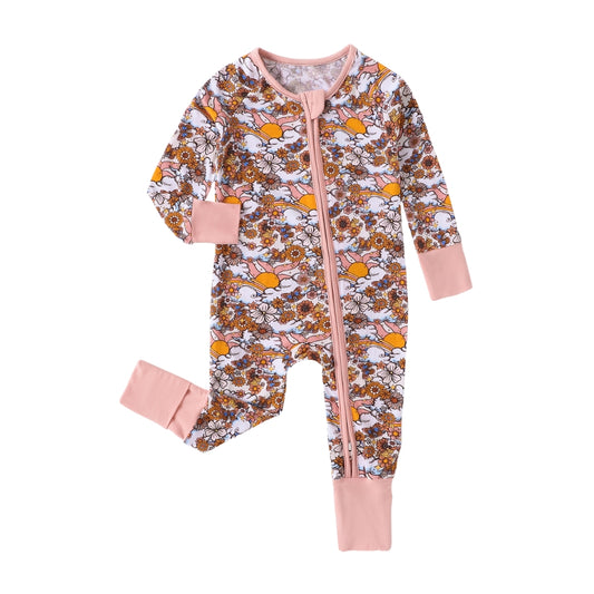 Pretty Floral Baby Sleep Romper - Beekee