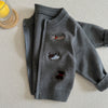 Puppy Embroidered Knit Cardigan - Beekee