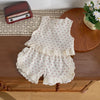 Ruffle Trim Sleeveless Top and Shorts Set - Beekee