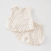 Ruffle Trim Sleeveless Top and Shorts Set - Beekee