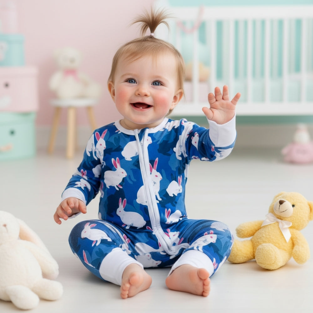 Snuggle Soft Cute Print Baby Romper - Beekee