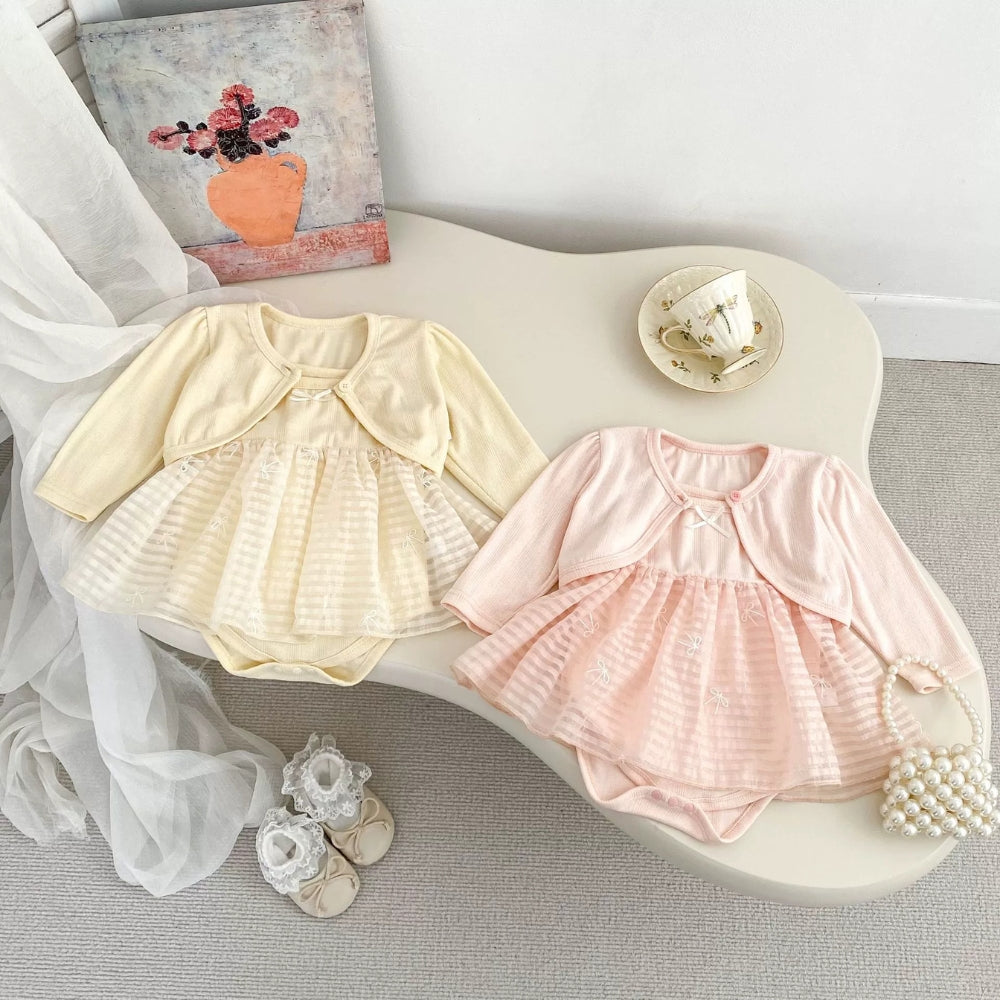 Soft Tutu Romper and Cardigan Set - Beekee