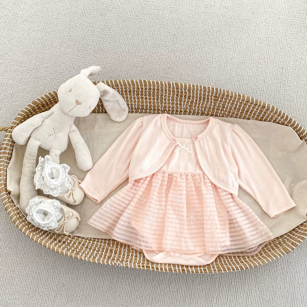Soft Tutu Romper and Cardigan Set - Beekee