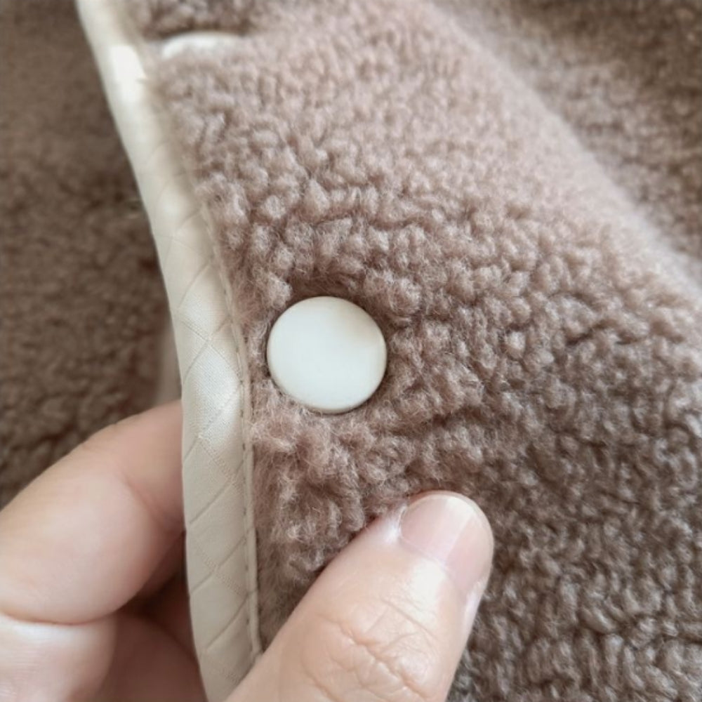 Soft Quilted Reversible Sherpa Vest - Beekee