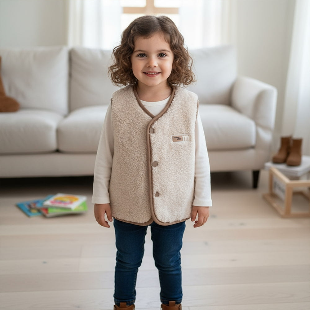 Soft Quilted Reversible Sherpa Vest - Beekee