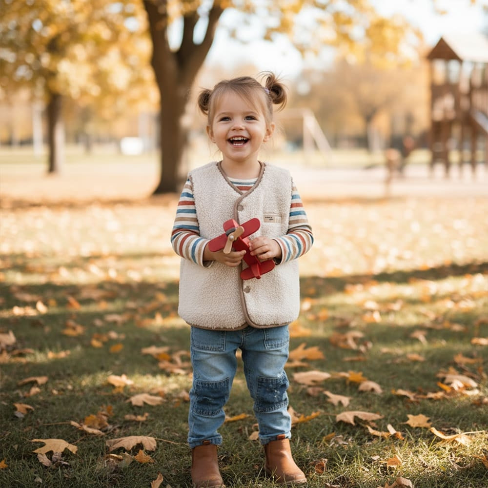 Soft Quilted Reversible Sherpa Vest - Beekee