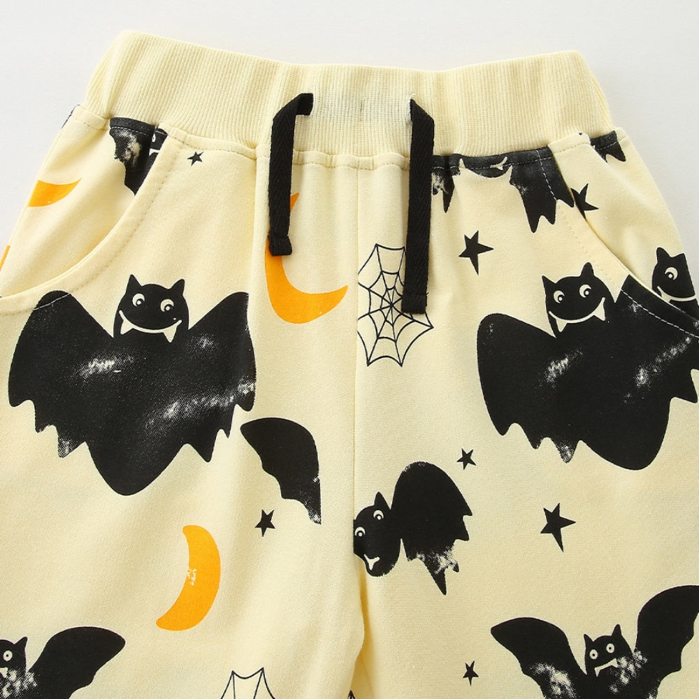 Spooky Bat and Moon Halloween Pajama Set - Beekee