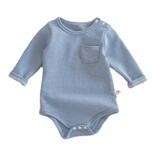 Stripe and Snap Baby Romper - Beekee