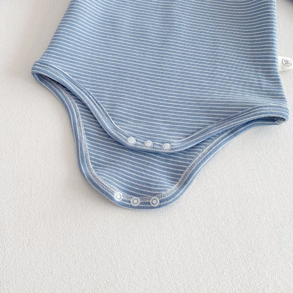 Stripe and Snap Baby Romper - Beekee