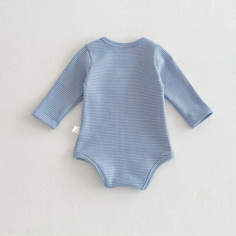 Stripe and Snap Baby Romper - Beekee