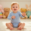 Stripe and Snap Baby Romper - Beekee
