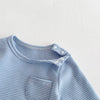 Stripe and Snap Baby Romper - Beekee