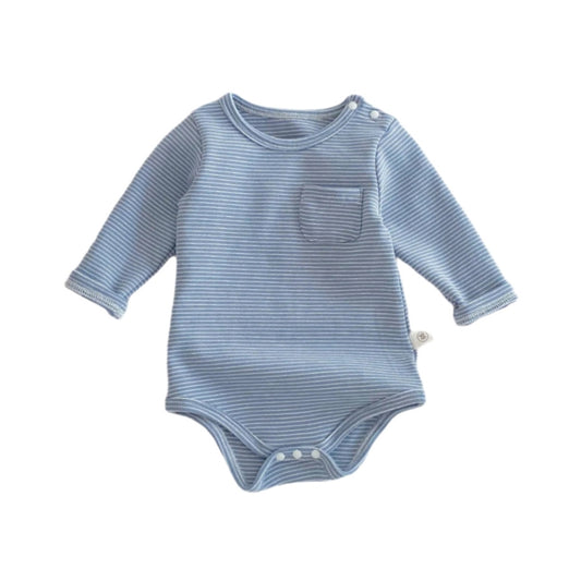 Stripe and Snap Baby Romper - Beekee