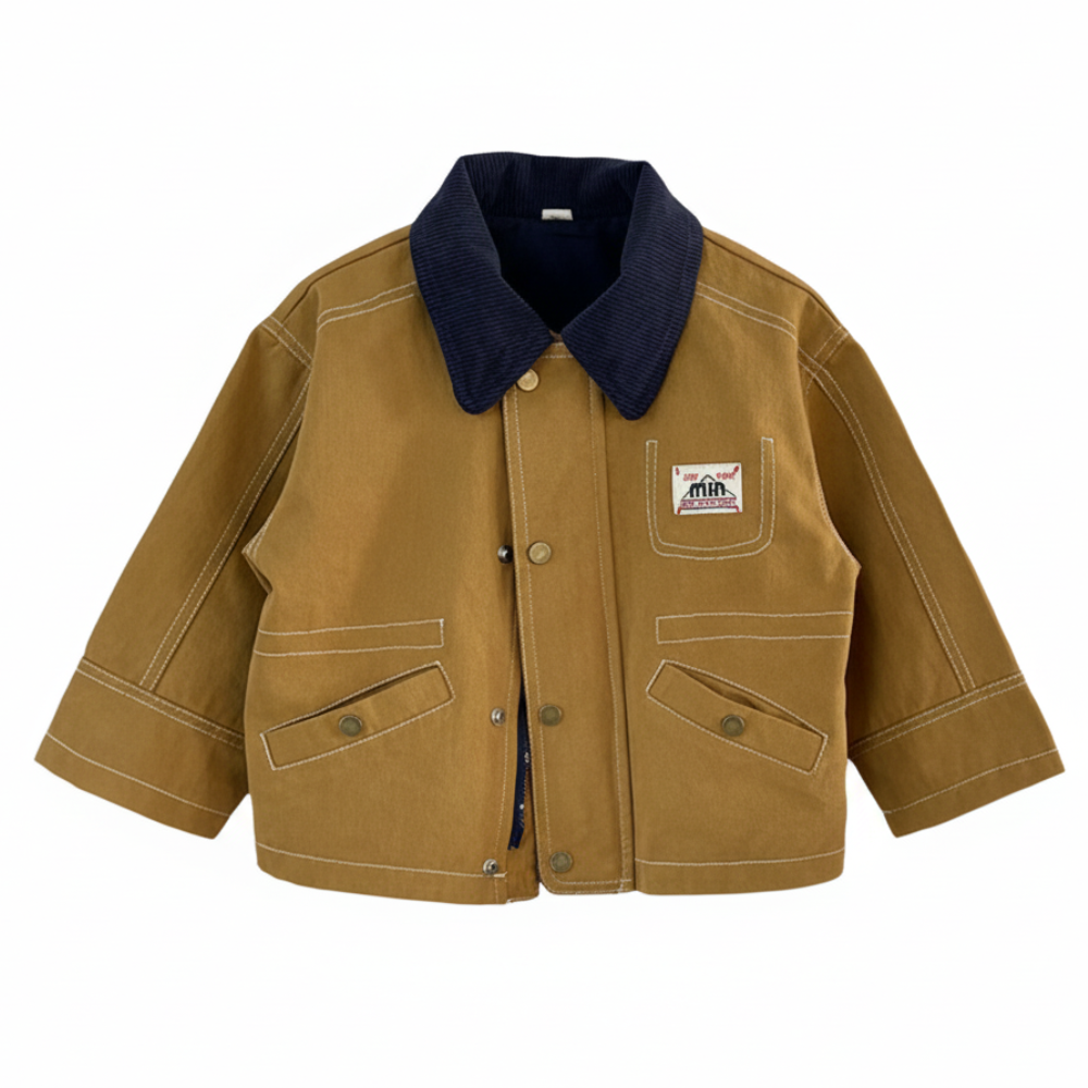 Stylish Multi-Pocket Corduroy Kids Jacket - Beekee