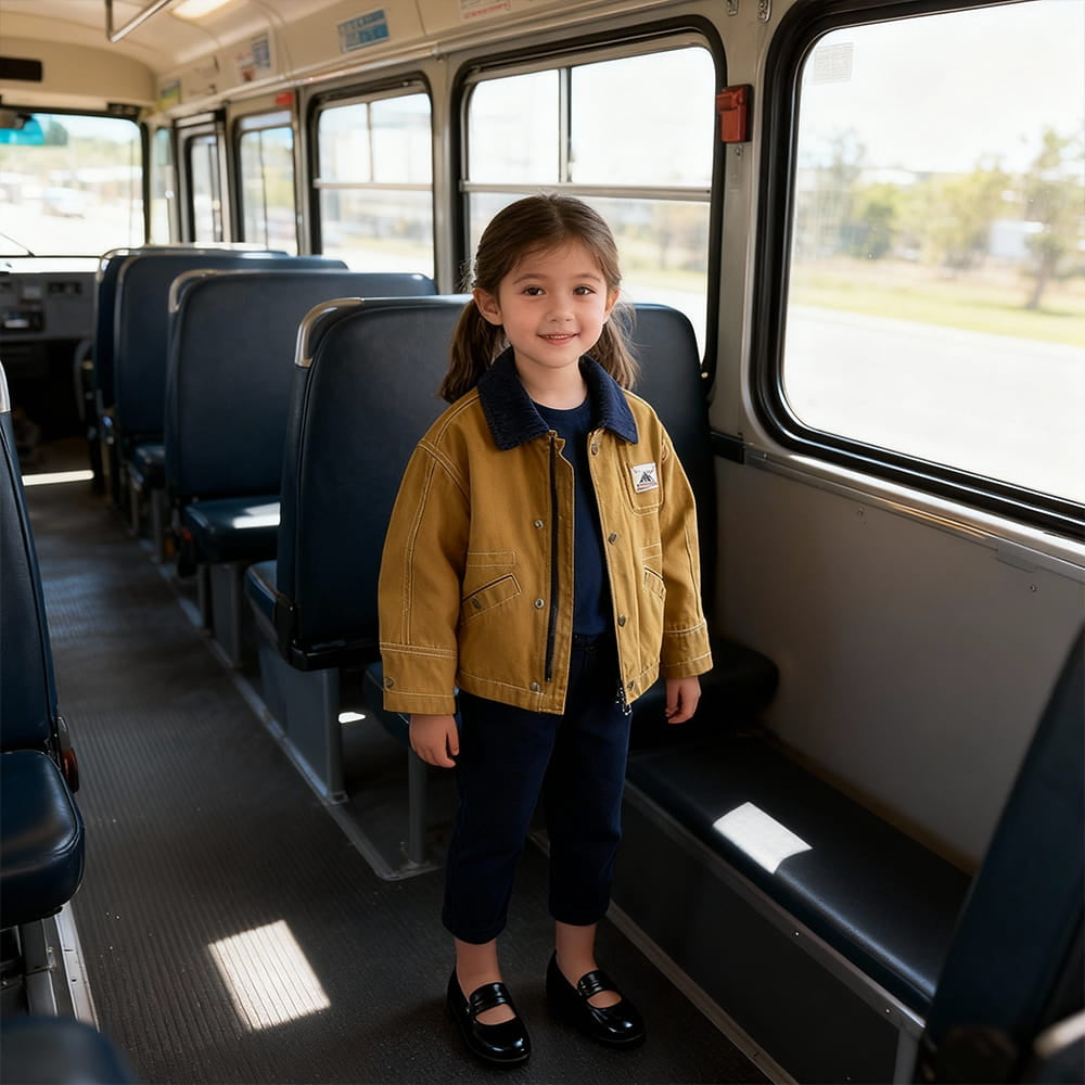 Stylish Multi-Pocket Corduroy Kids Jacket - Beekee