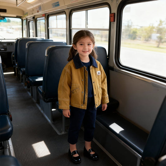 Stylish Multi-Pocket Corduroy Kids Jacket - Beekee