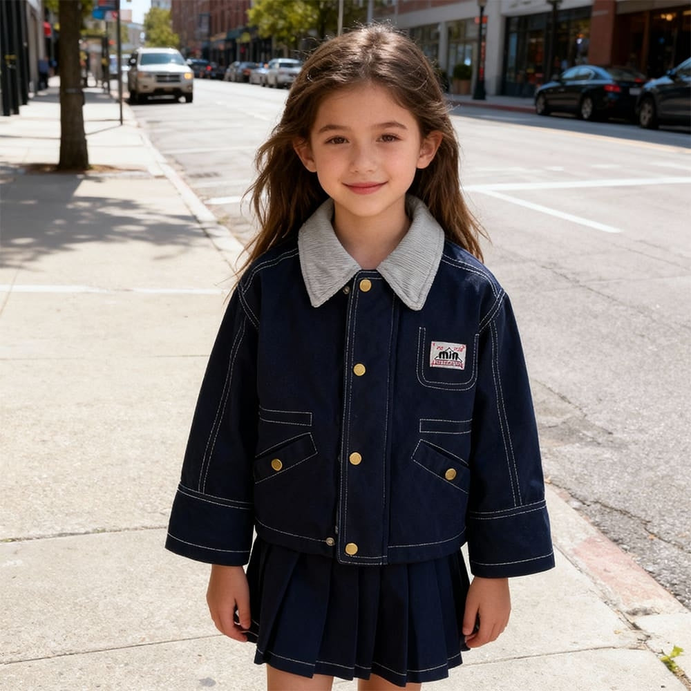 Stylish Multi-Pocket Corduroy Kids Jacket - Beekee
