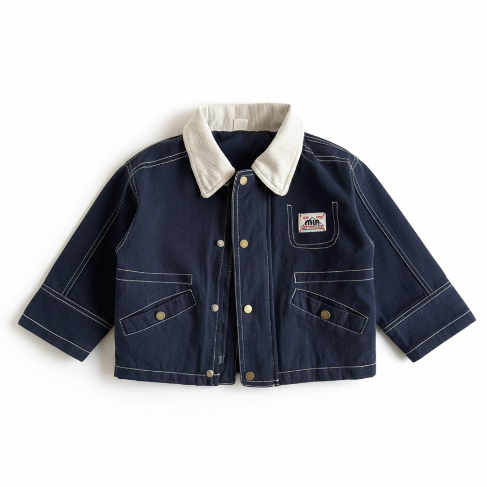 Stylish Multi-Pocket Corduroy Kids Jacket - Beekee