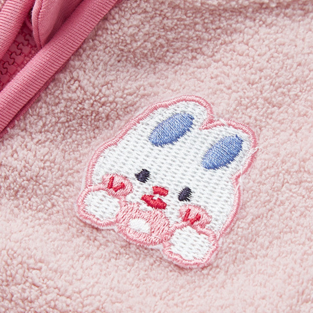Sweet Bunny and Kitty Pocket Fleece Jacket - Beekee