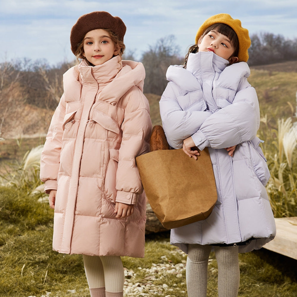 Sweet Girls Long Puffer Winter Coat - Beekee