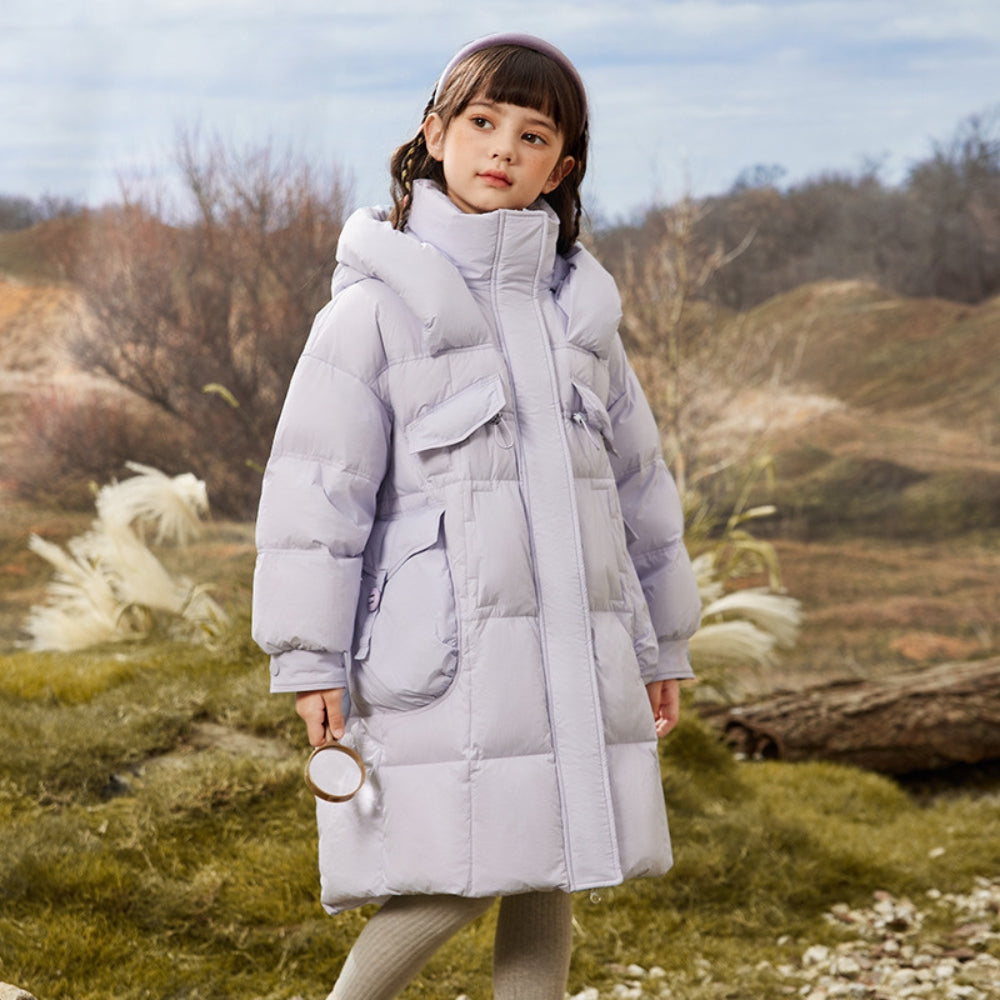 Sweet Girls Long Puffer Winter Coat - Beekee