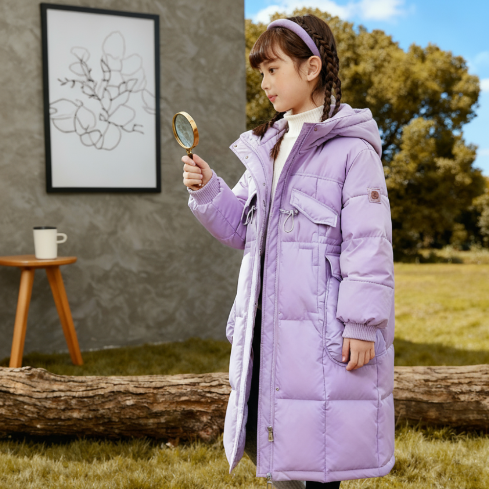 Sweet Girls Long Puffer Winter Coat - Beekee