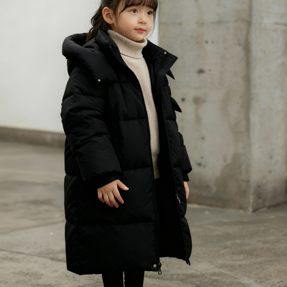 Sweet Girls Long Puffer Winter Coat - Beekee