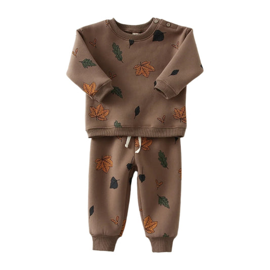 Thick Warm Baby Matching Sweat Set - Beekee