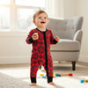 Vibrant Red Sushi Roll Print Baby Romper - Beekee