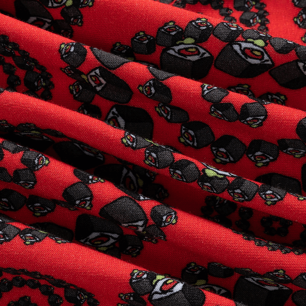 Vibrant Red Sushi Roll Print Baby Romper - Beekee
