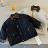 Vintage Corduroy-Collar Padded Jacket - Beekee