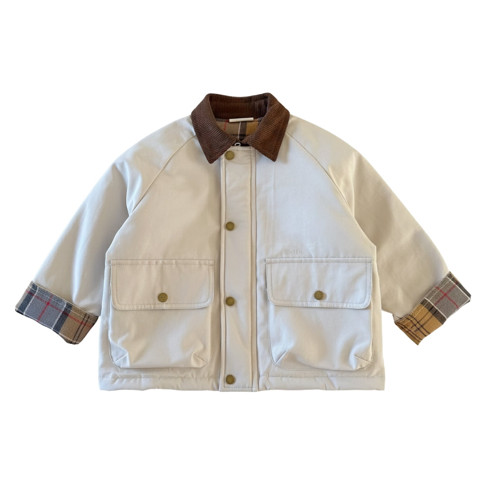 Vintage Corduroy-Collar Padded Jacket - Beekee