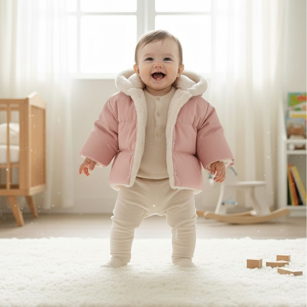 Warm Bear Hood Baby Winter Coat - Beekee