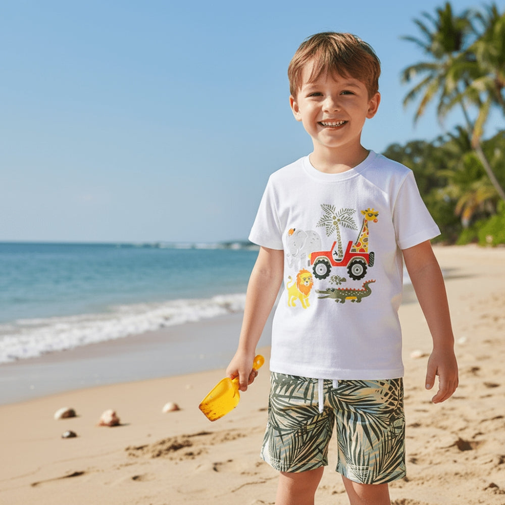 Wild Safari Friends Boys Summer Set - Beekee
