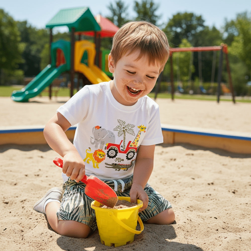 Wild Safari Friends Boys Summer Set - Beekee