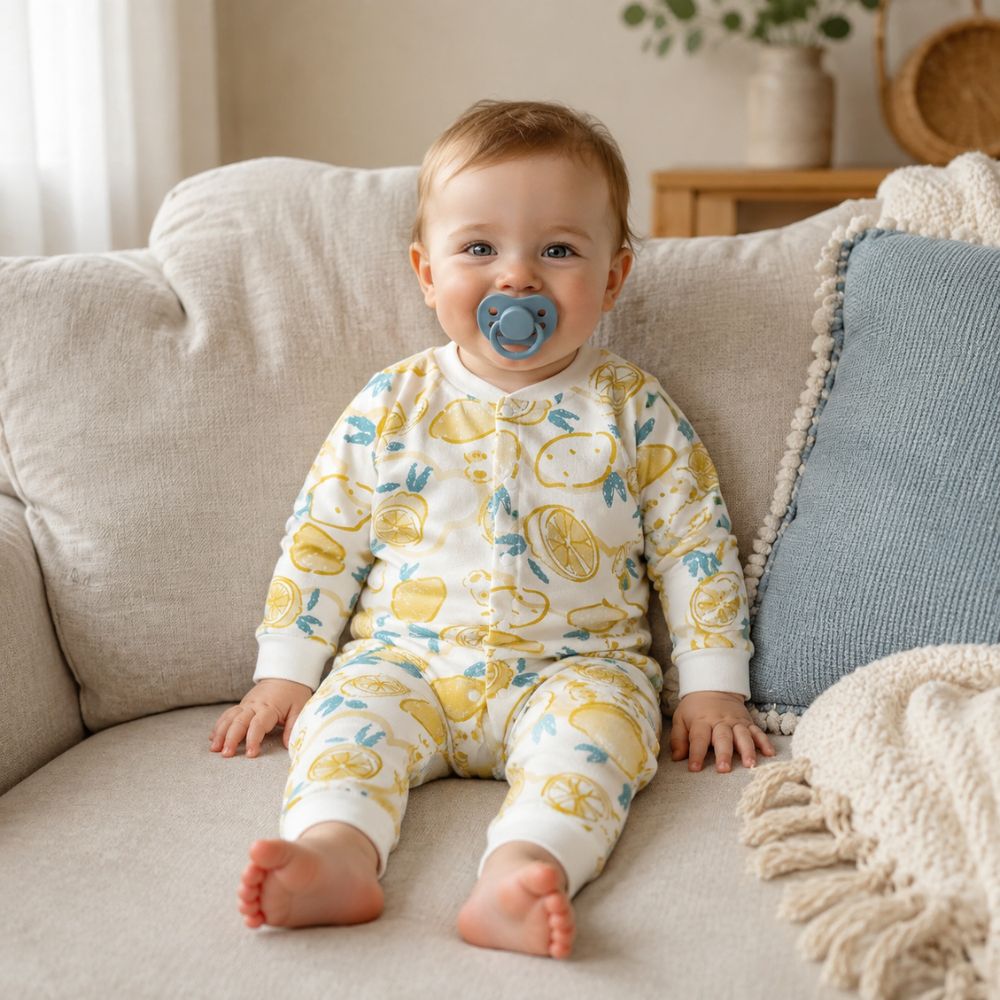 Animal and Fruit Print Baby Romper