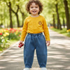 Adorable Star Print Denim Pants for Toddlers - Beekee